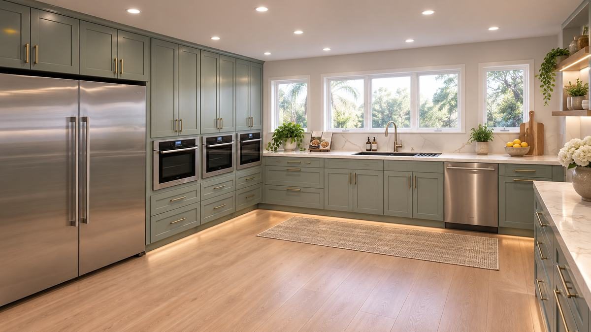 Contemporary kitchen render