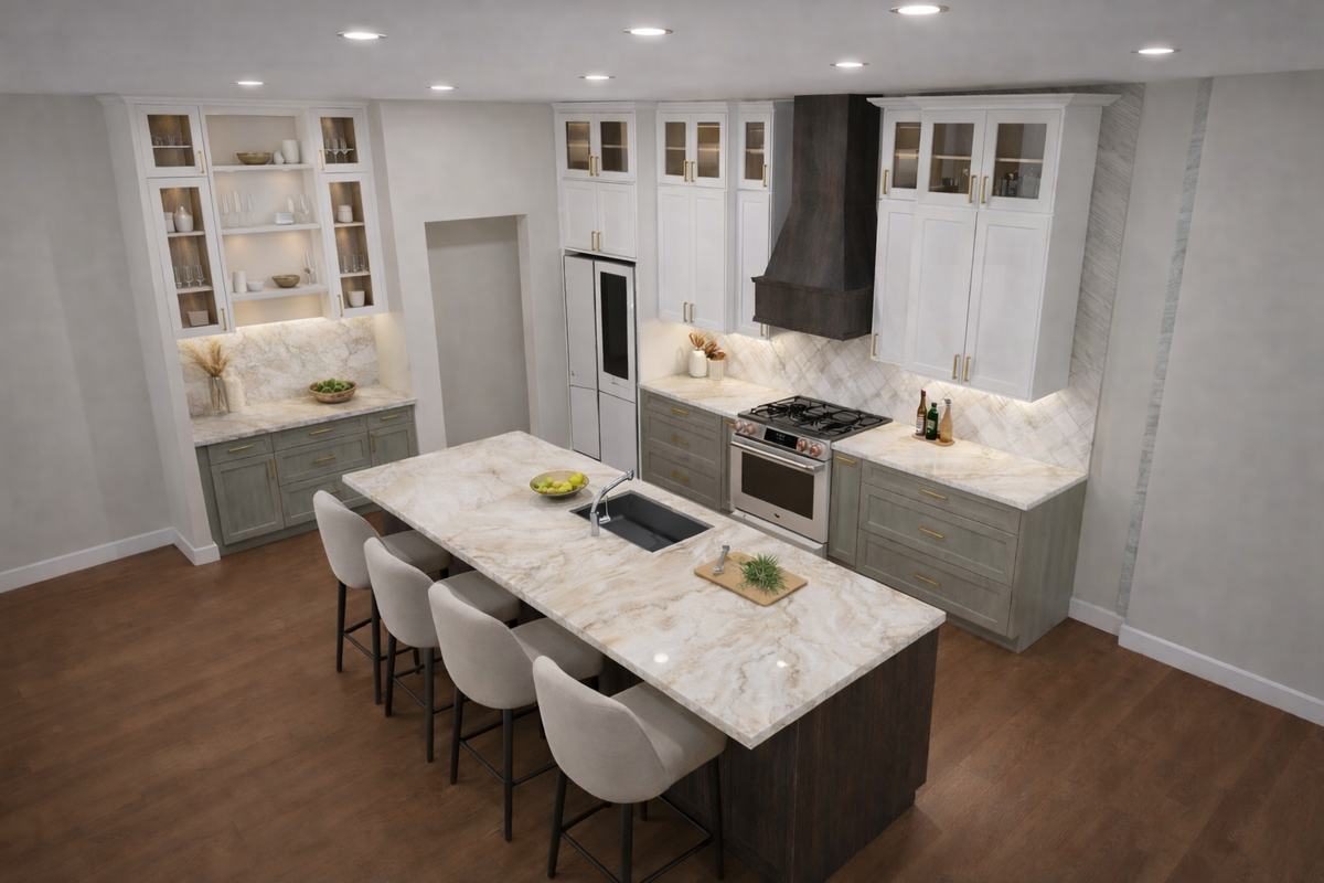 Main kitchen render
